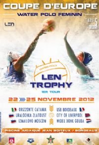 Coupe d'Europe de water-polo féminin. Du 22 novembre 2012 au 31 mai 2013 à Bordeaux. Gironde. 